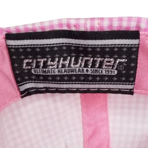 CityHunter New Orleans UltimatP Headwear Pink White Checker Hat - Picture 9 of 10